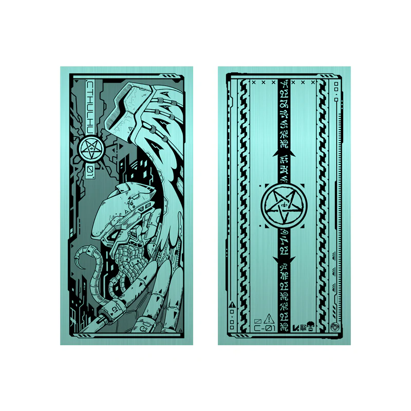 "Cthulhu 01" Cyberpunk Foil Bookmark - Image 5