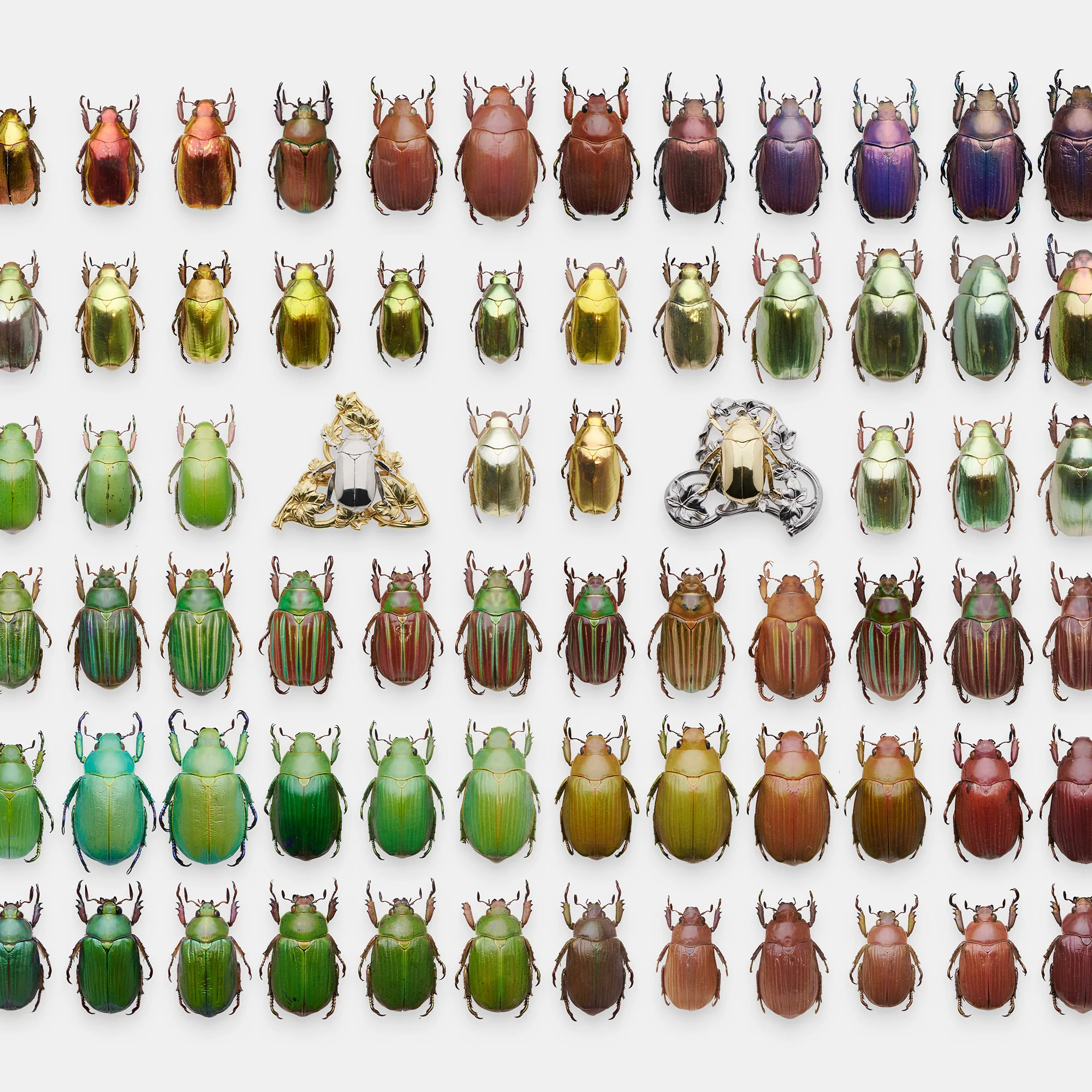 daparo 3D Copper Pins "Jewel Scarabs" - Image 3