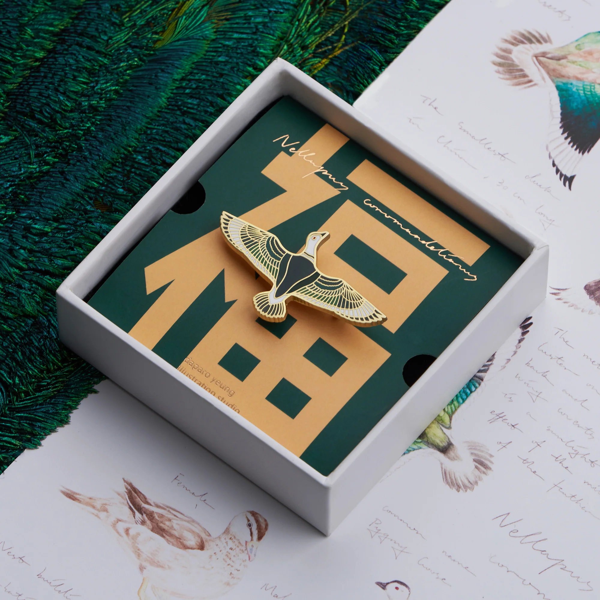 daparo Enamel Pins "Cotton Pygmy Goose" - Image 3