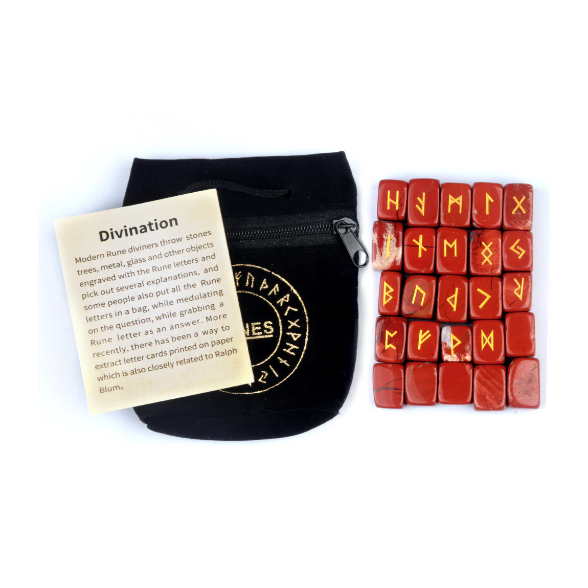 Elder Futhark Crystal Rune Stones (25-Piece, Block) - Image 4