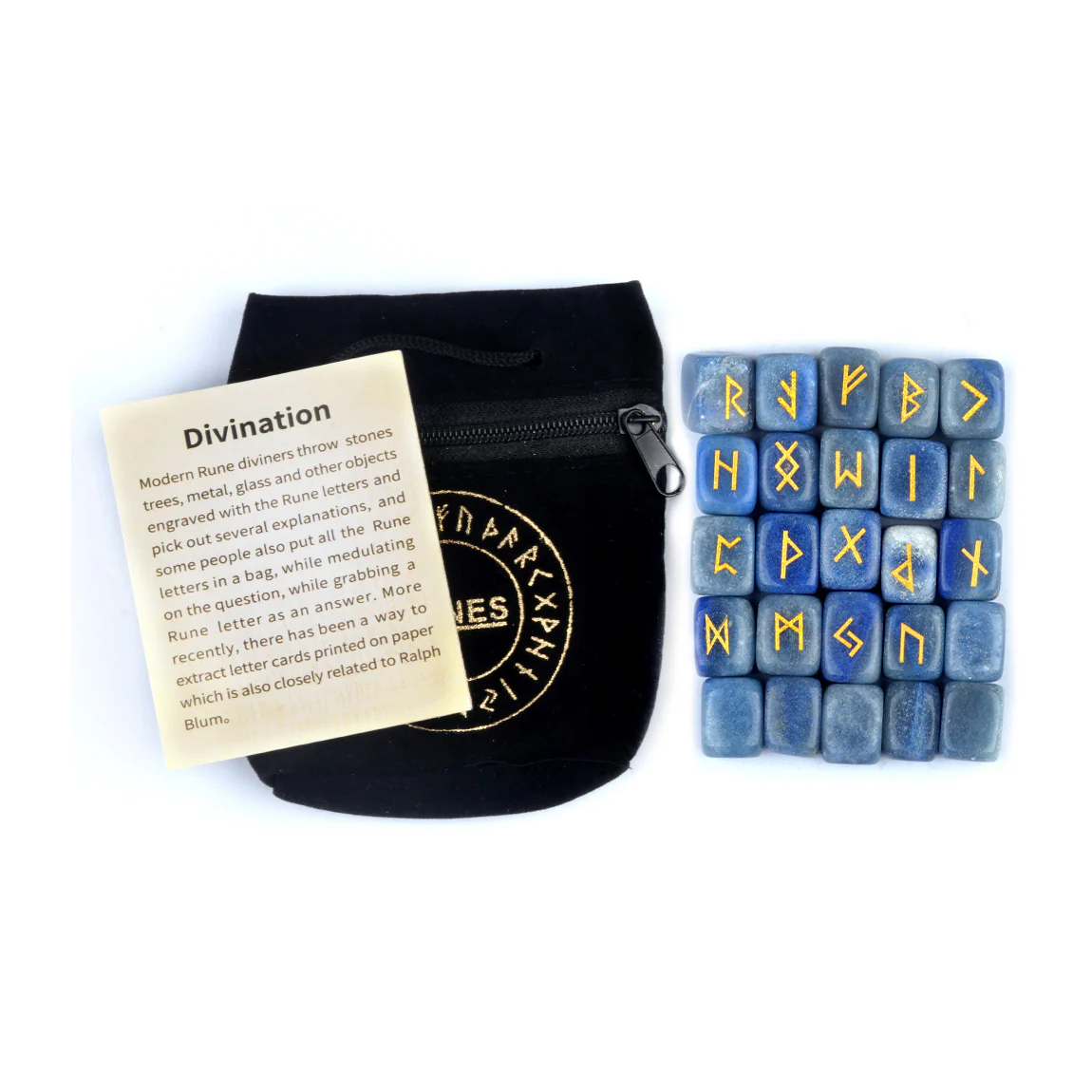 Elder Futhark Crystal Rune Stones (25-Piece, Block) - Image 6