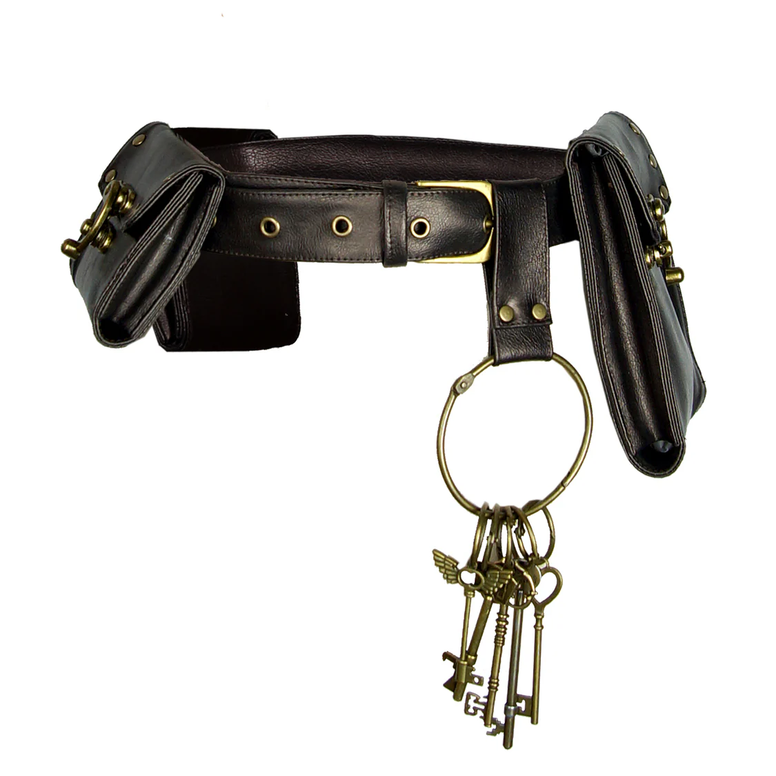 Jacquard's Utility Belt with Pouches Handcrafted Steampunk Waist Accessory - Image 10