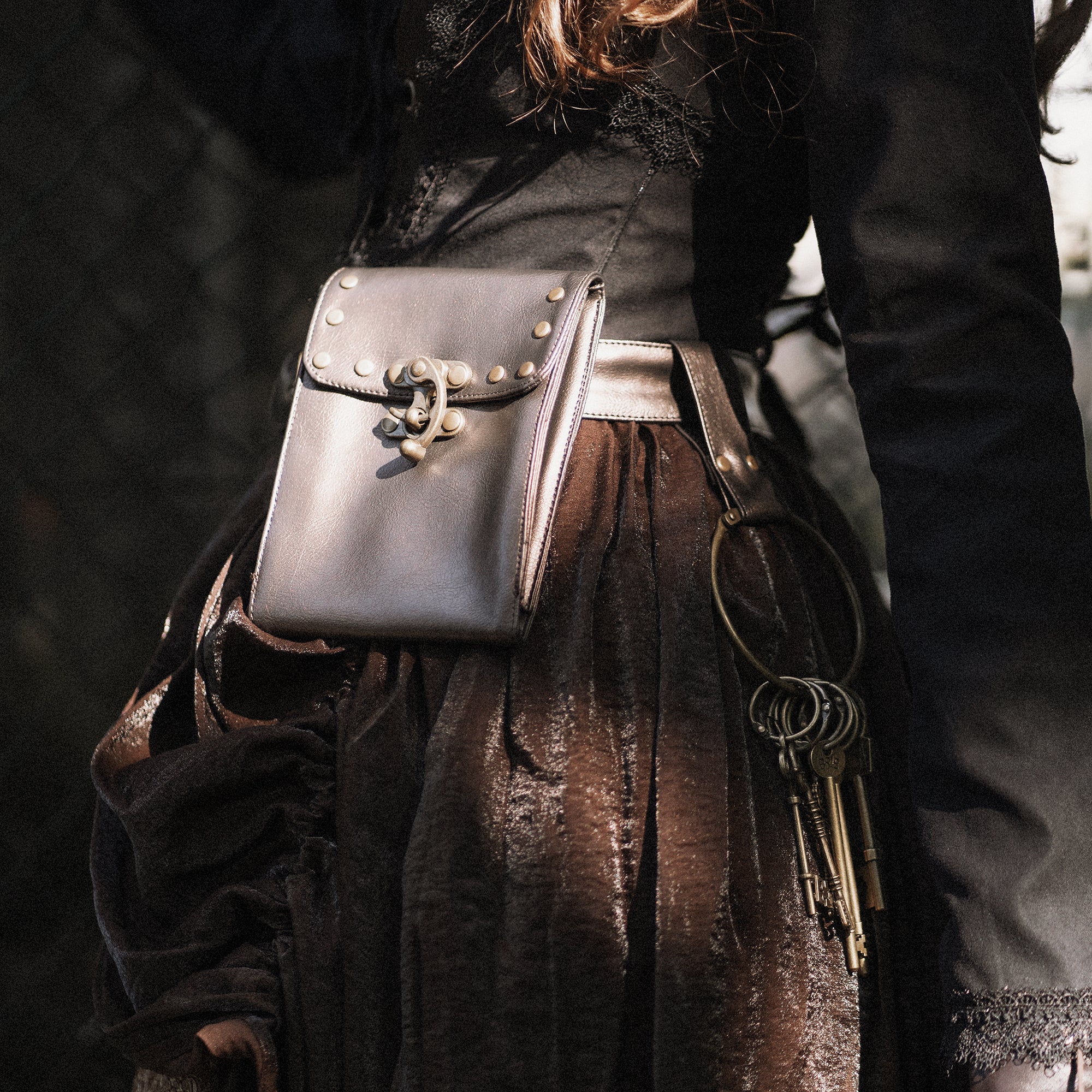 Jacquard's Utility Belt with Pouches Handcrafted Steampunk Waist Accessory - Image 6