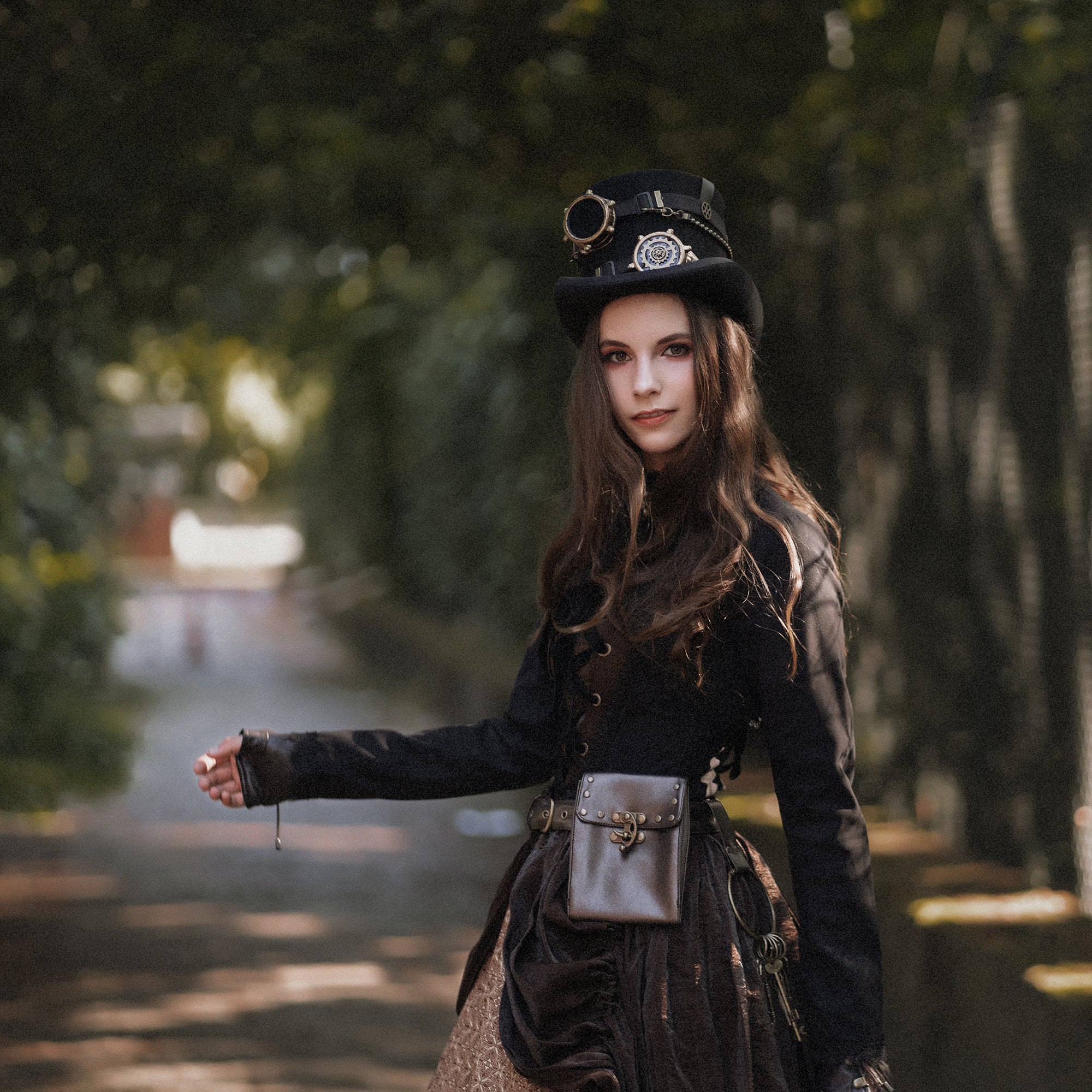 Jacquard's Utility Belt with Pouches Handcrafted Steampunk Waist Accessory - Image 8