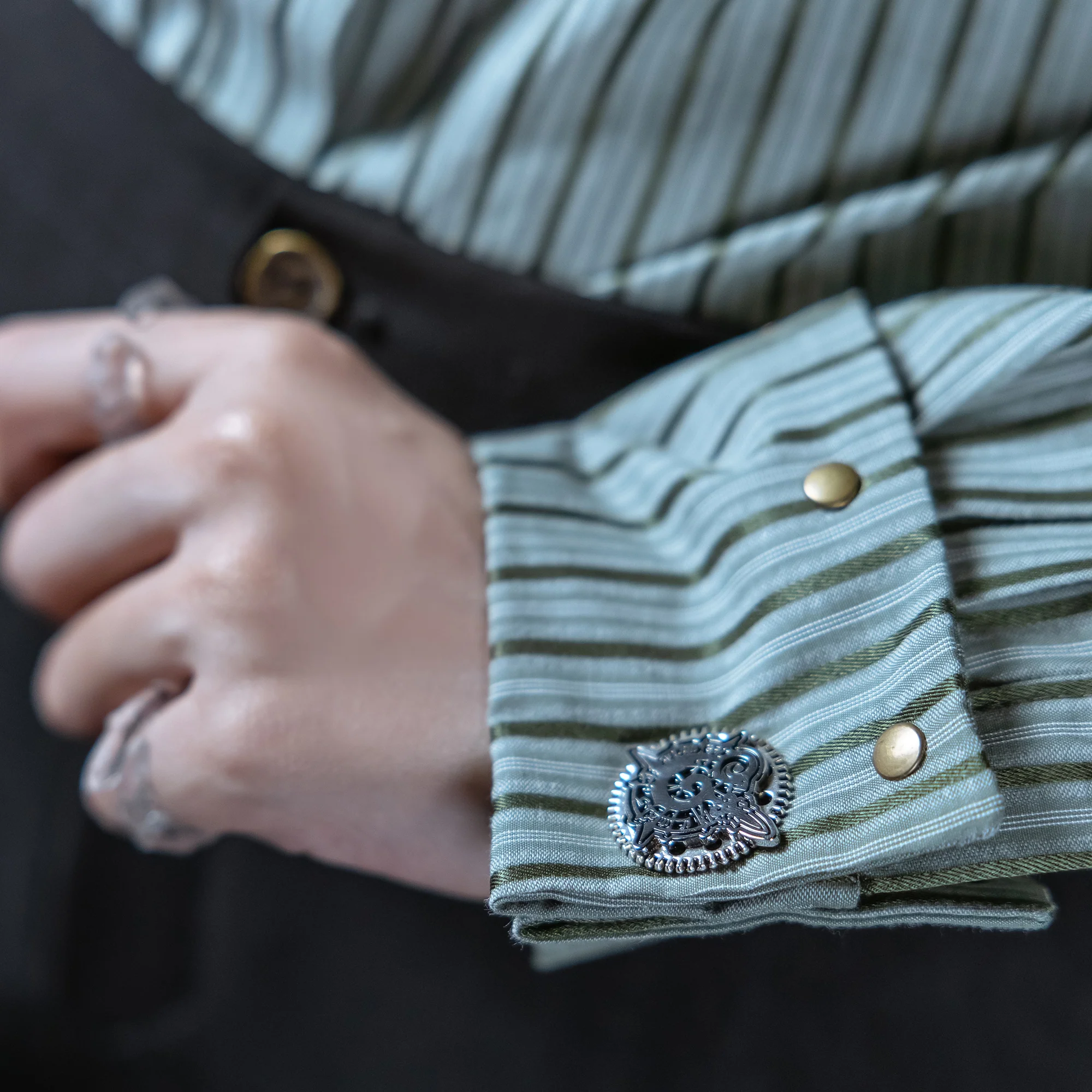 Lord of Mysteries Amon Series Family Crest Handcrafted French Cufflinks - Image 3