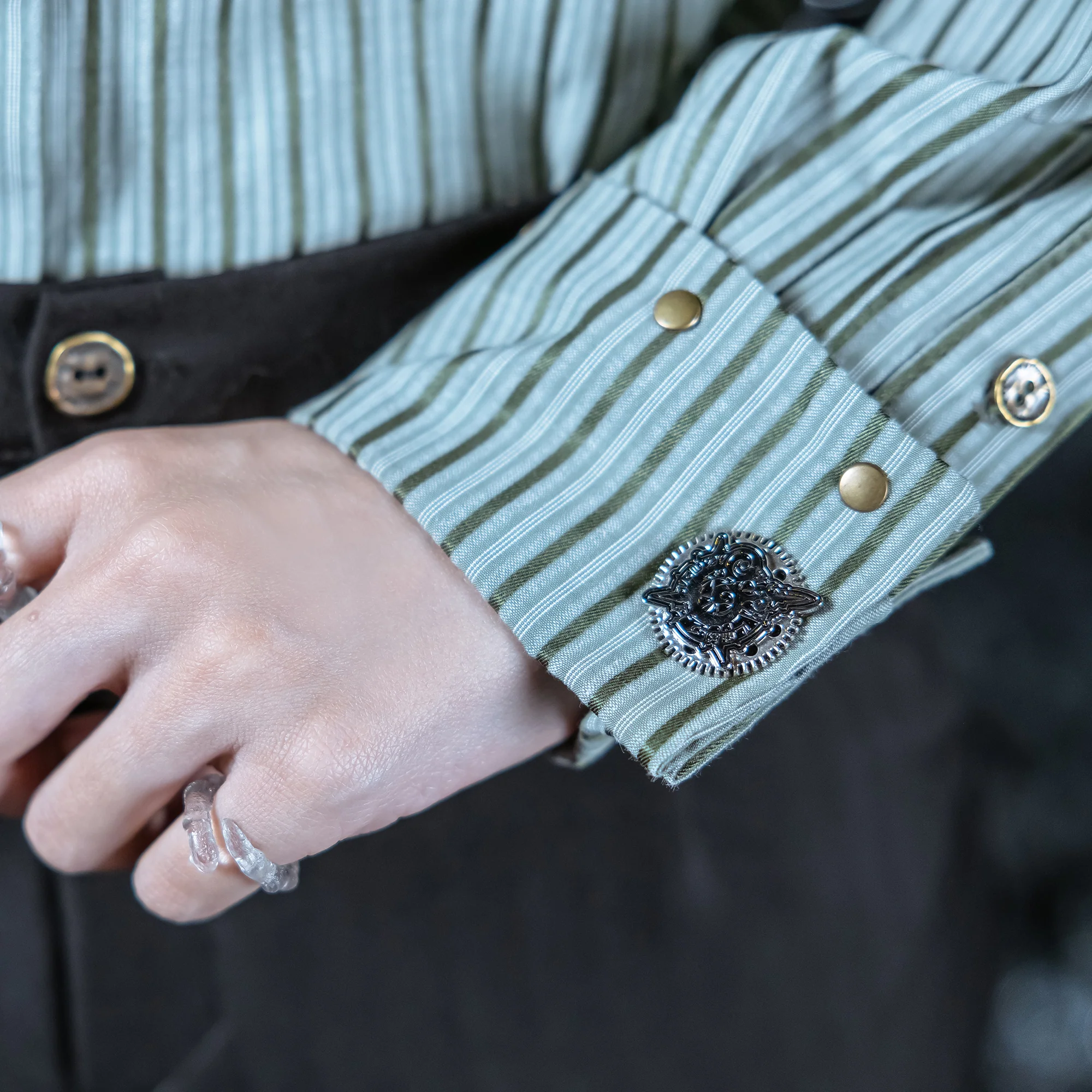 Lord of Mysteries Amon Series Family Crest Handcrafted French Cufflinks - Image 4