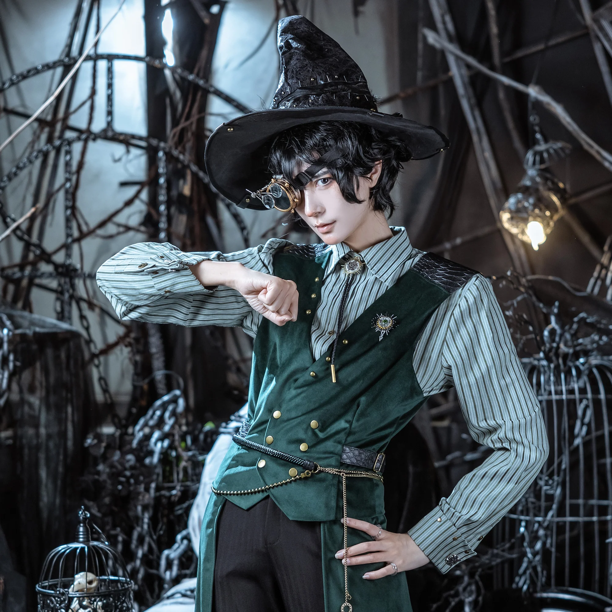 Lord of Mysteries Amon Series Handcrafted Steampunk Monocle - Image 4