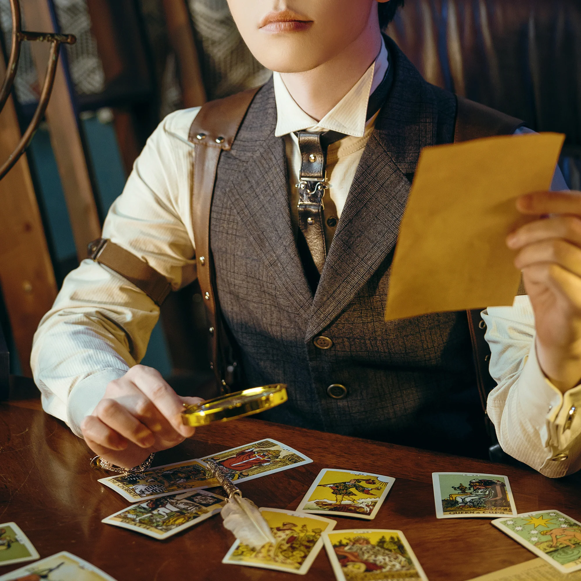 Lord of Mysteries Klein Series Handcrafted Steampunk Neck Strap Tie - Image 4