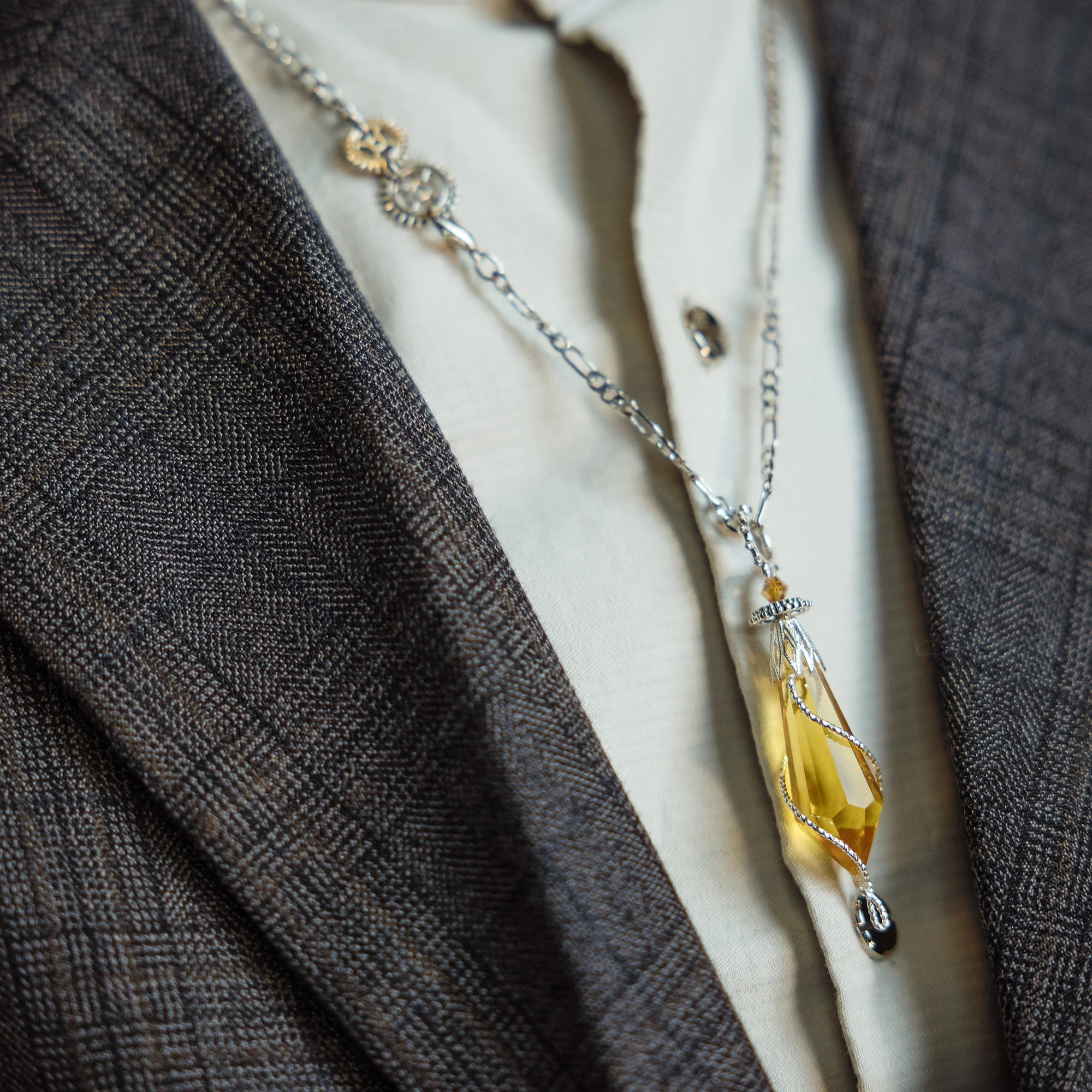 Lord of Mysteries Klein Series "Spirit Pendulum" Handcrafted Steampunk Necklace - Image 3