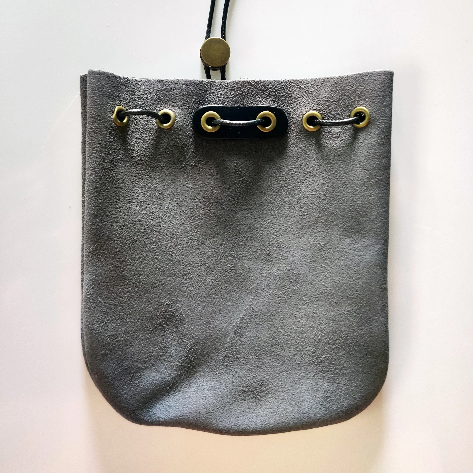 Lovecraftian Drawstring Suede Pouch - Image 4