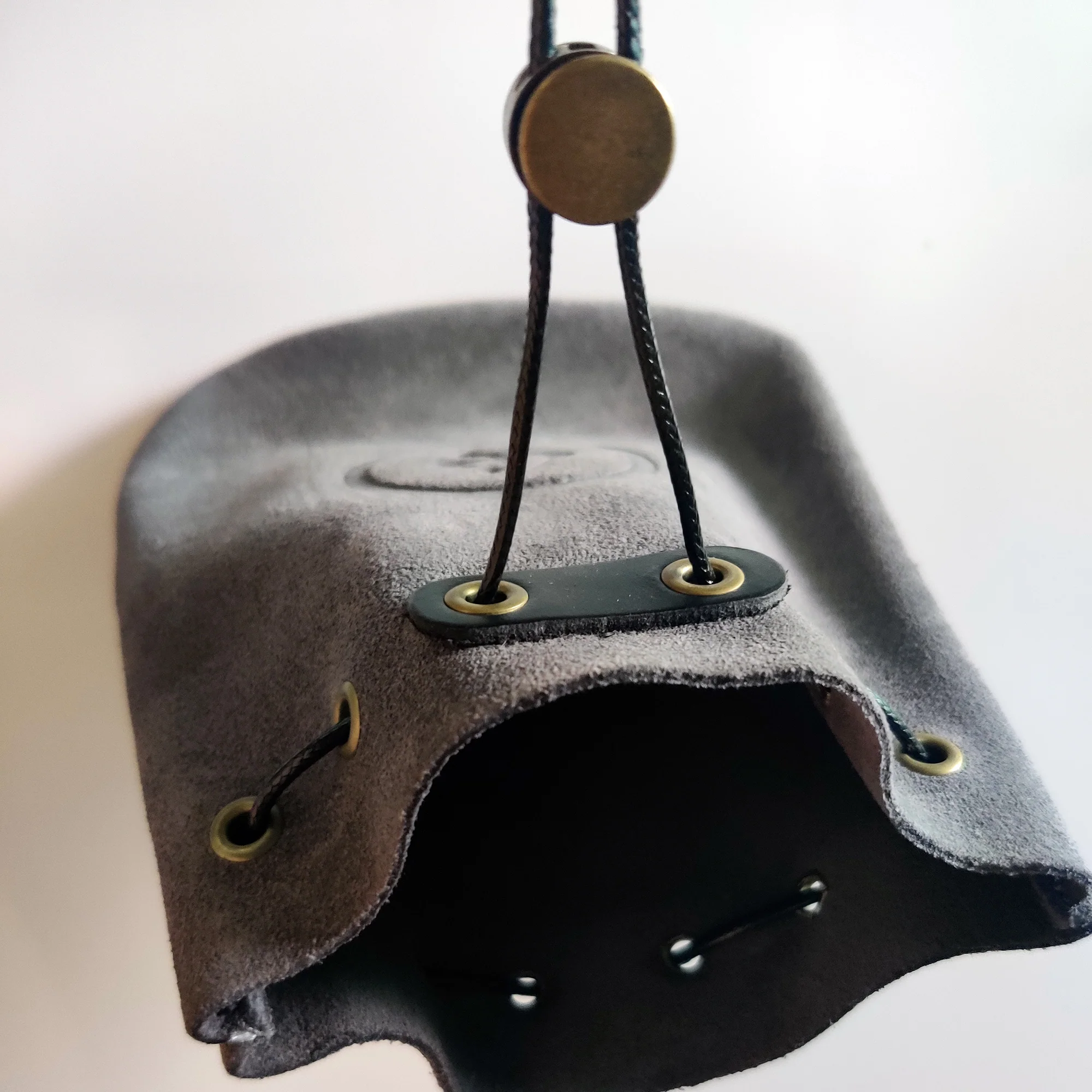 Lovecraftian Drawstring Suede Pouch - Image 5