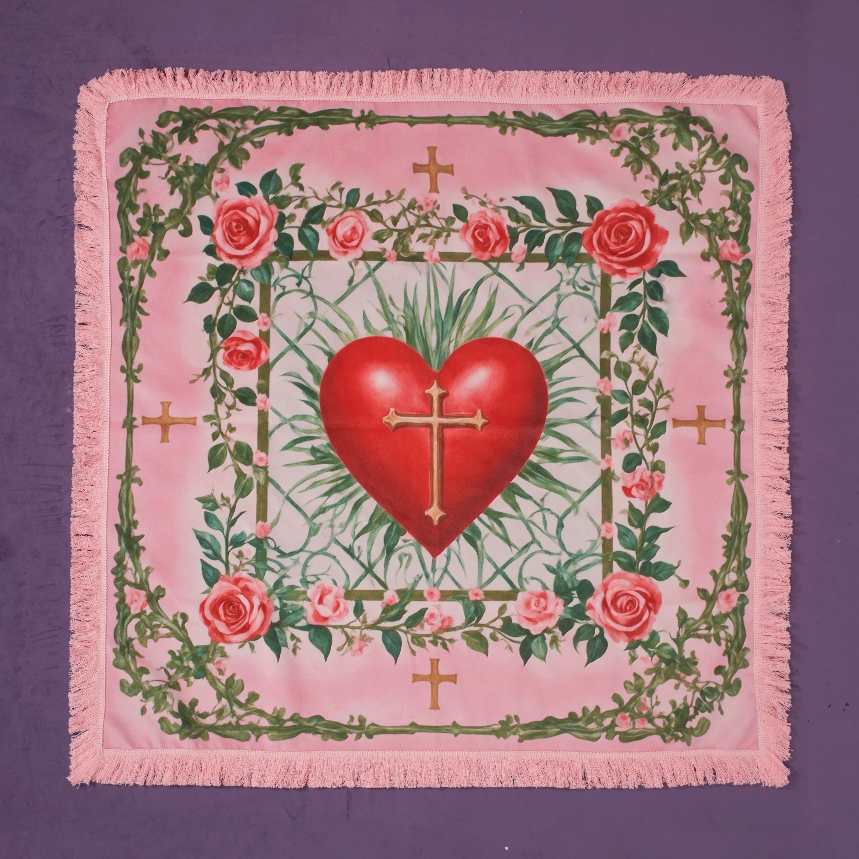 Renaissance Fantasy Tarot Cloth "Sacred Heart" - Image 3
