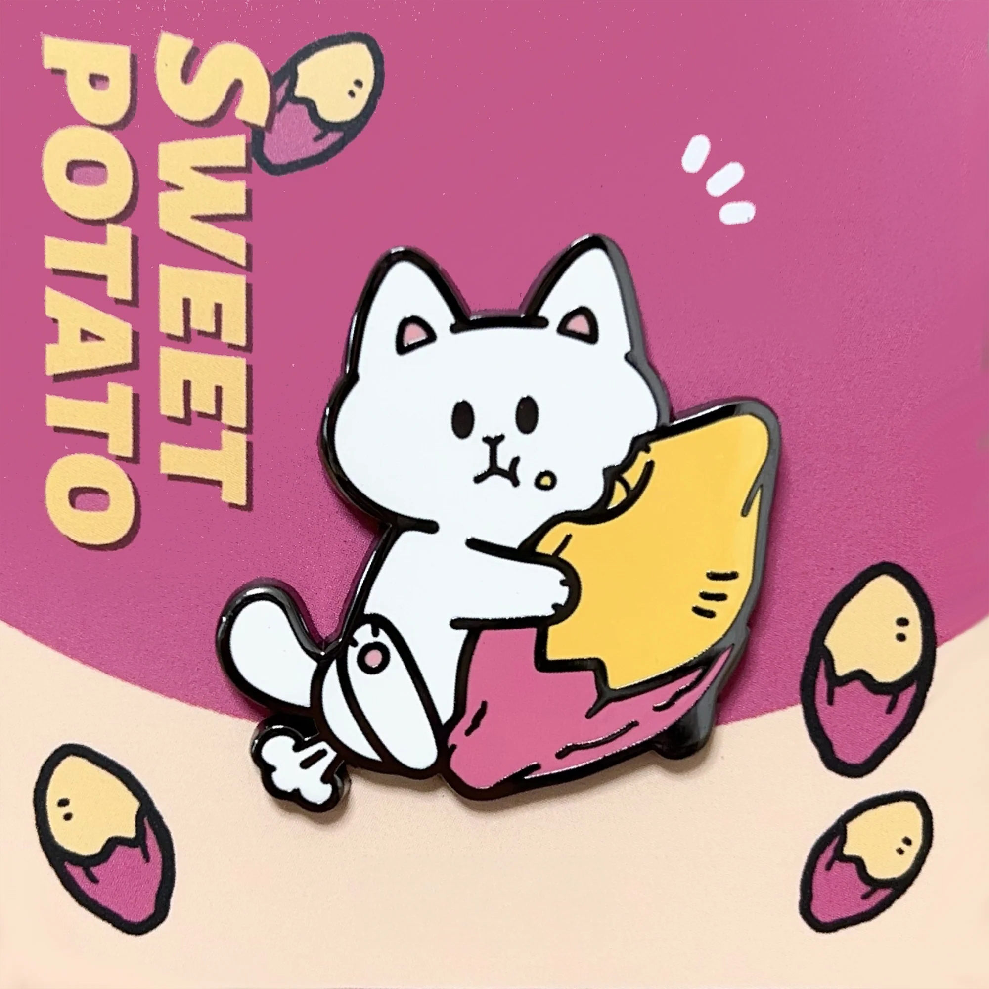 Stop! Mini Planet Enamel Pins Chill Cat Series - Image 12