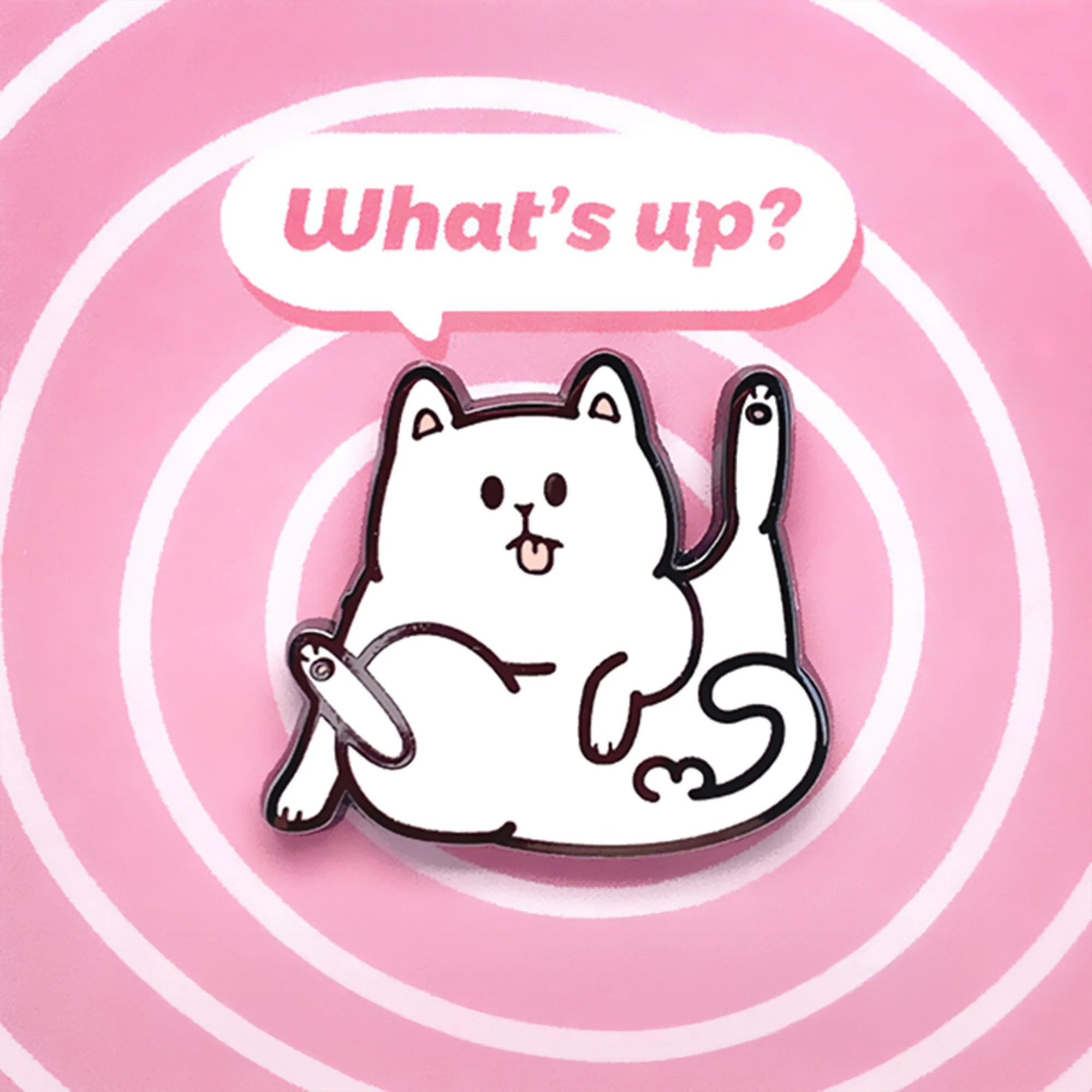 Stop! Mini Planet Enamel Pins Chill Cat Series - Image 14