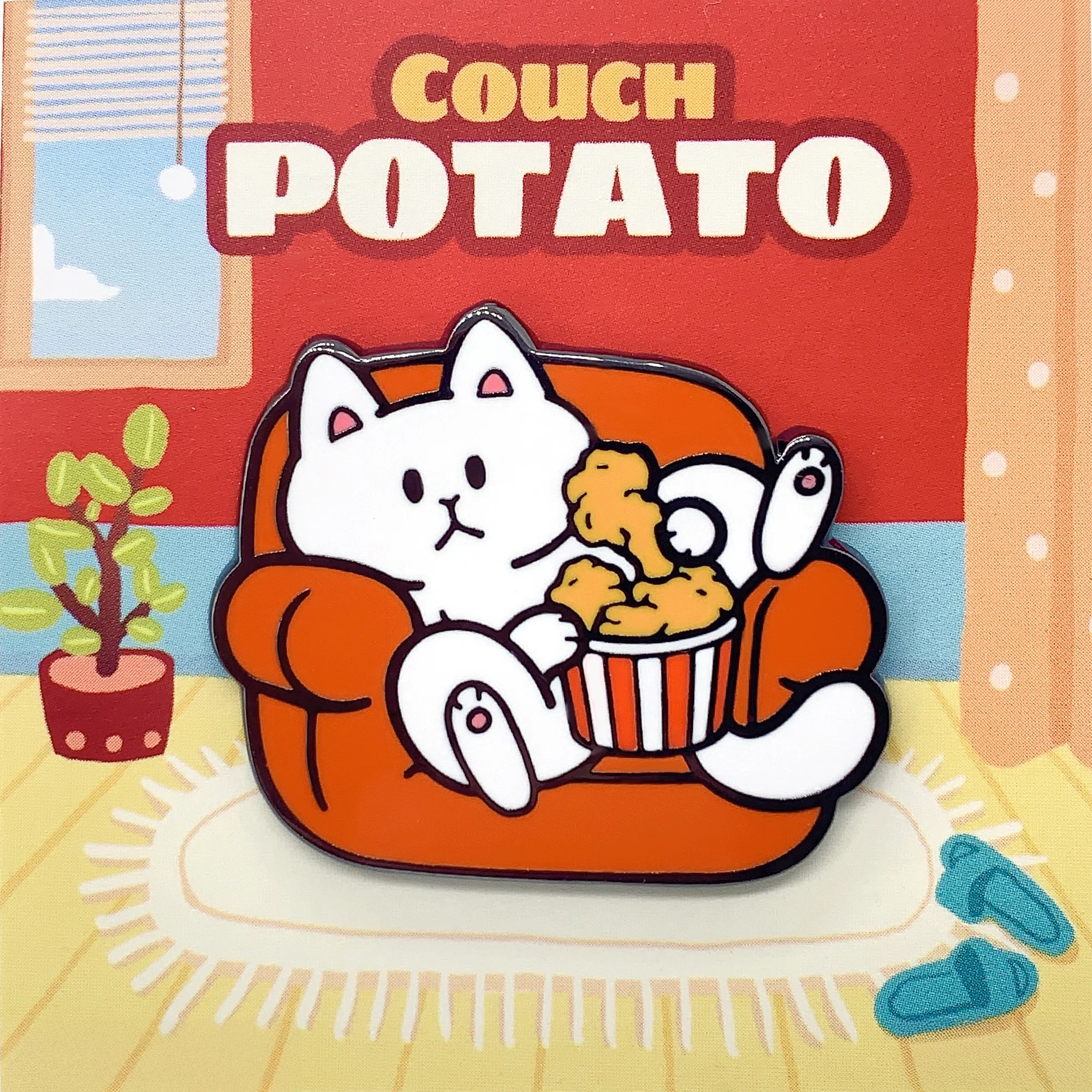 Stop! Mini Planet Enamel Pins Chill Cat Series - Image 3