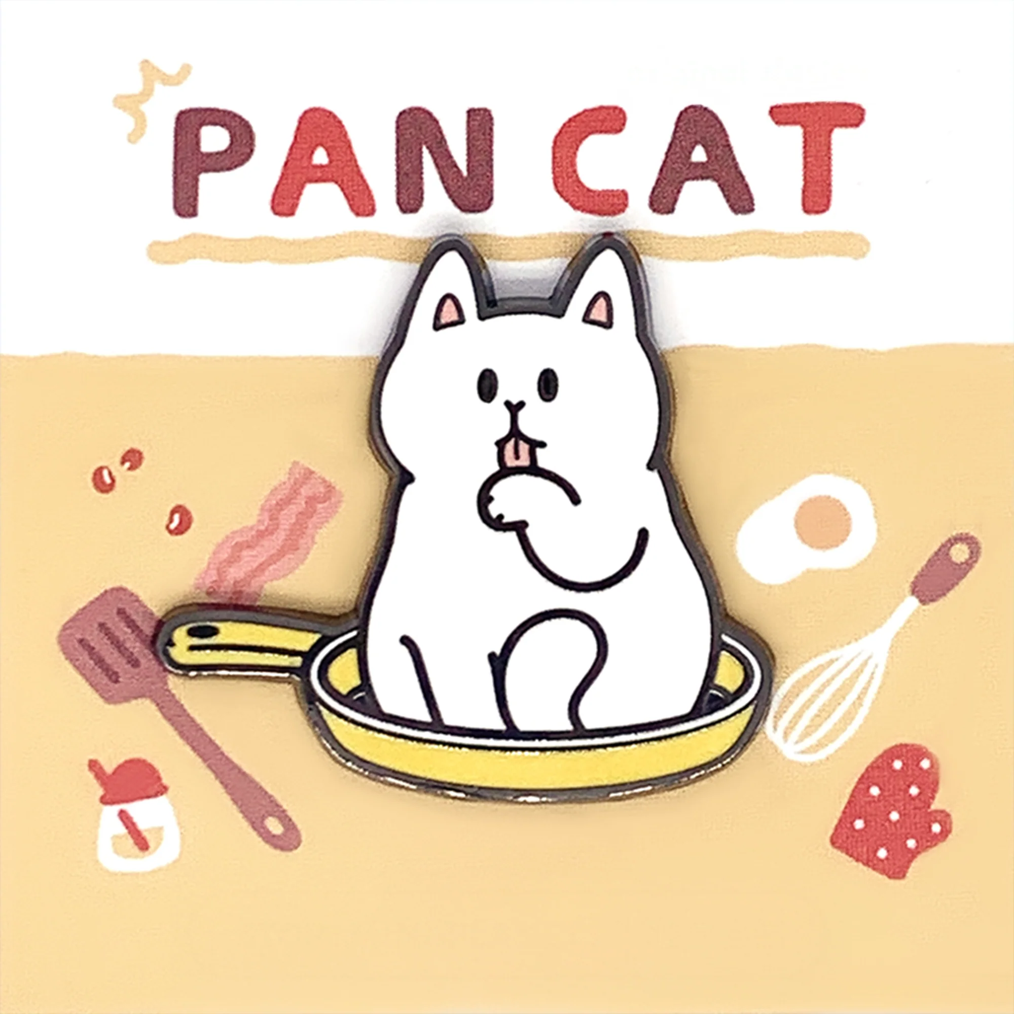 Stop! Mini Planet Enamel Pins Chill Cat Series - Image 8