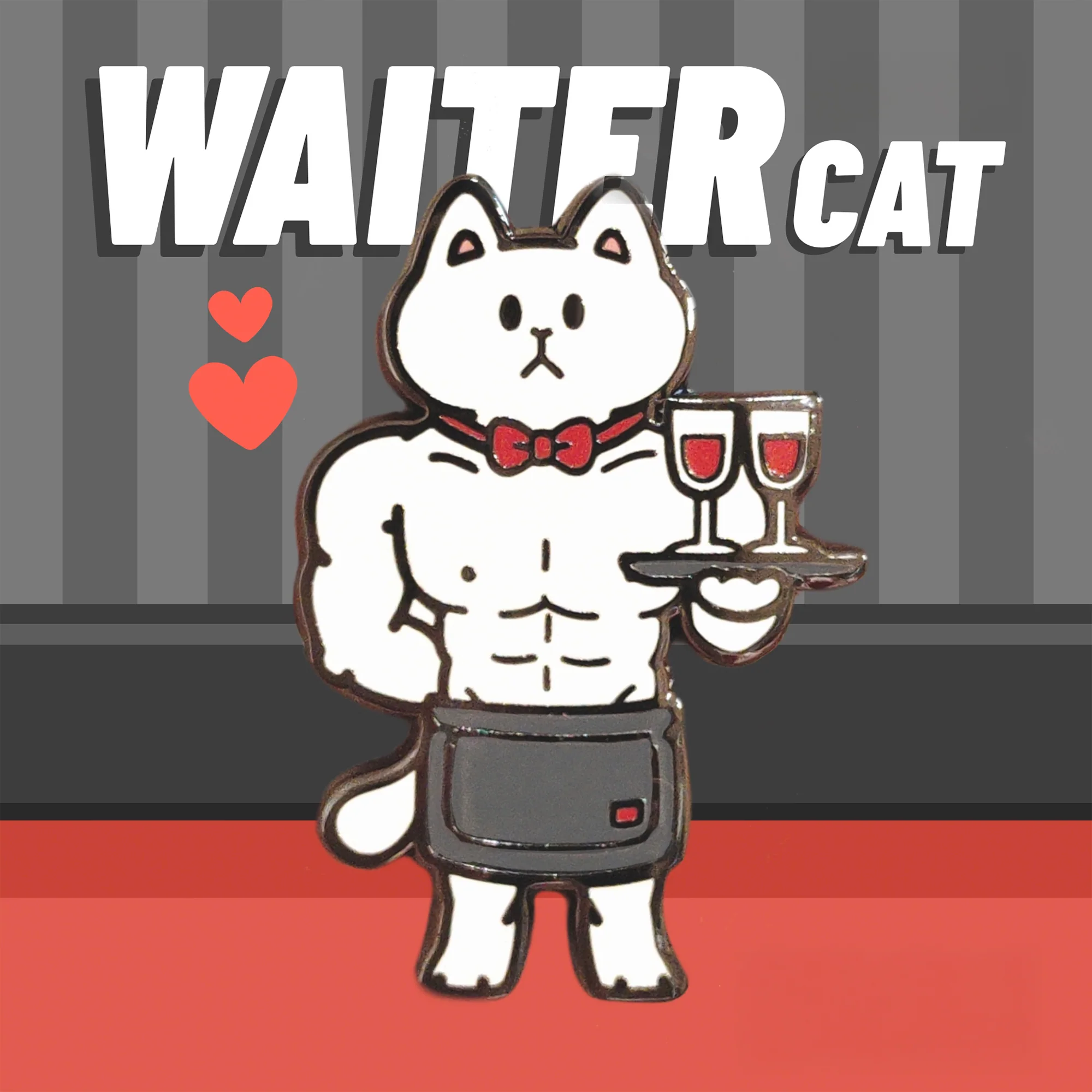 Stop! Mini Planet Enamel Pins Cool Cat Series - Image 11