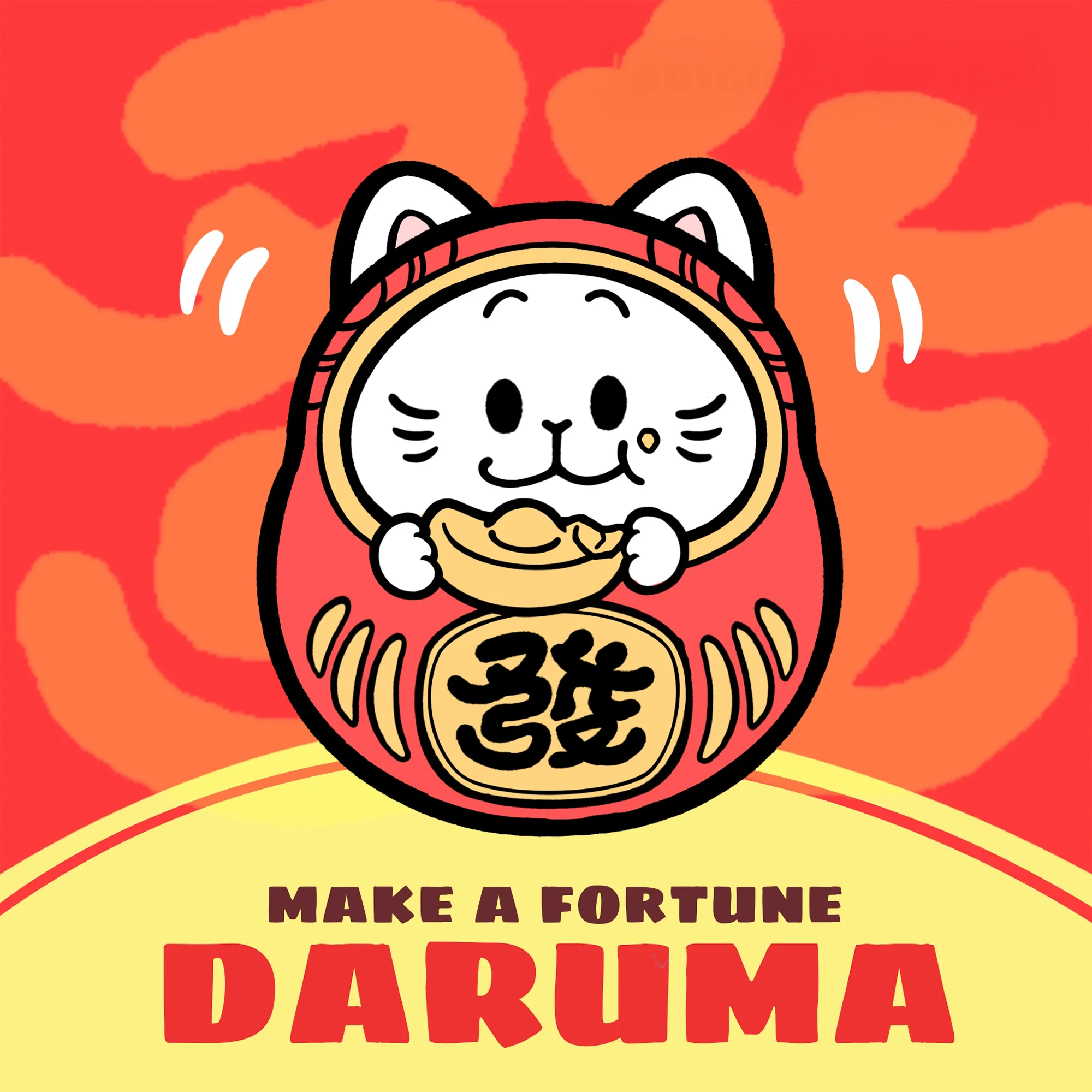 Stop! Mini Planet Enamel Pins Lucky Cat Series - Image 3