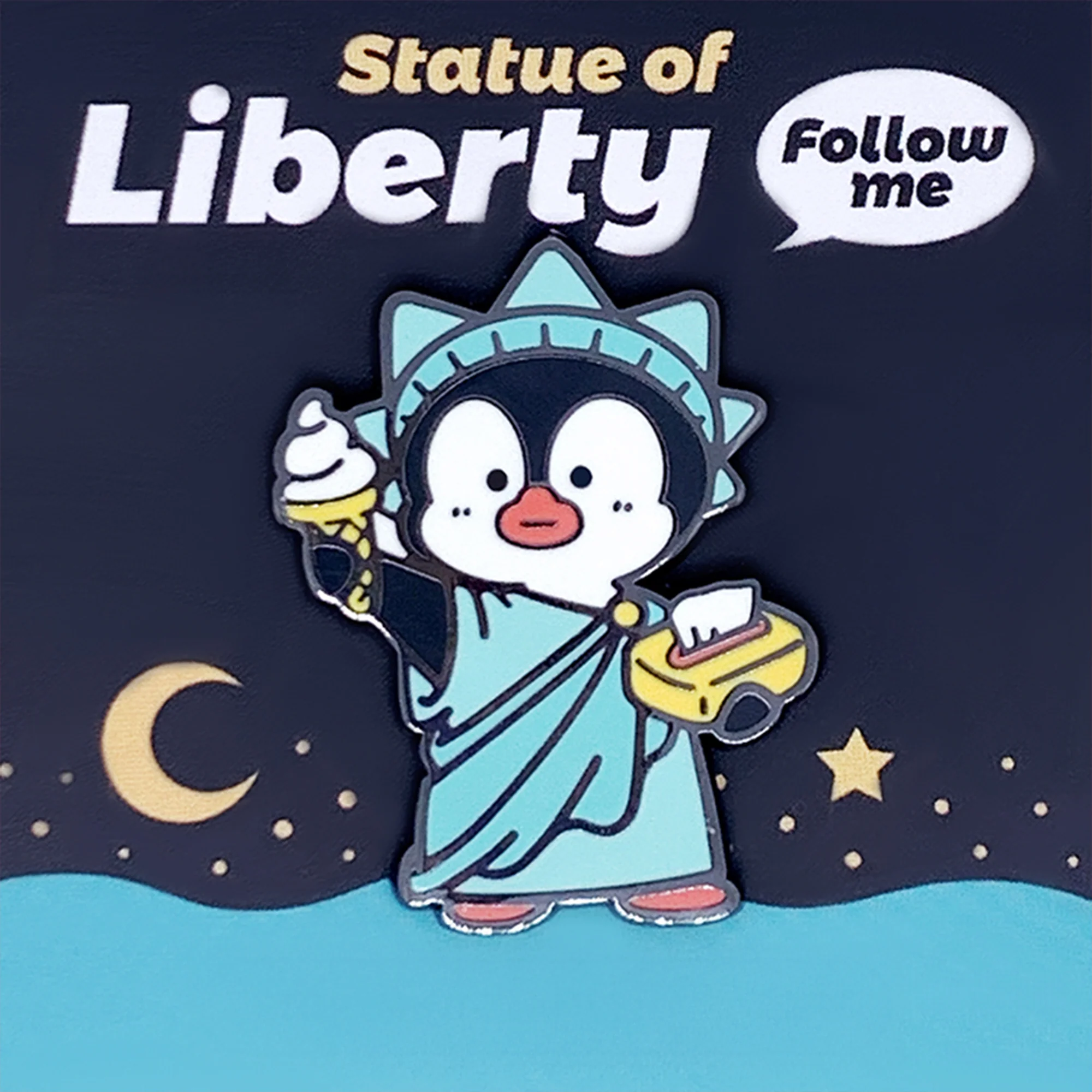 Stop! Mini Planet Enamel Pins Penguin Series - Image 10