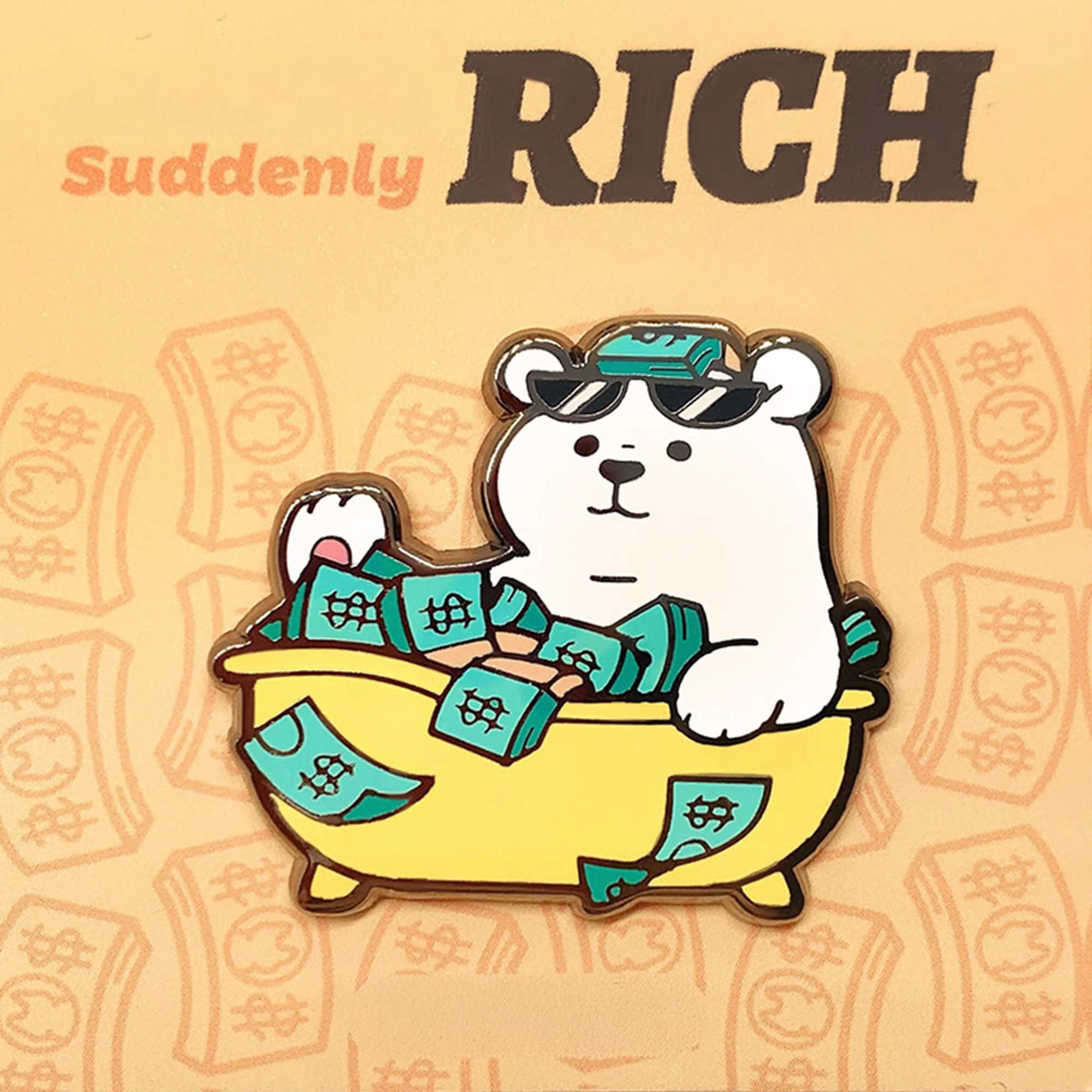 Stop! Mini Planet Enamel Pins Polar Bear Series - Image 10