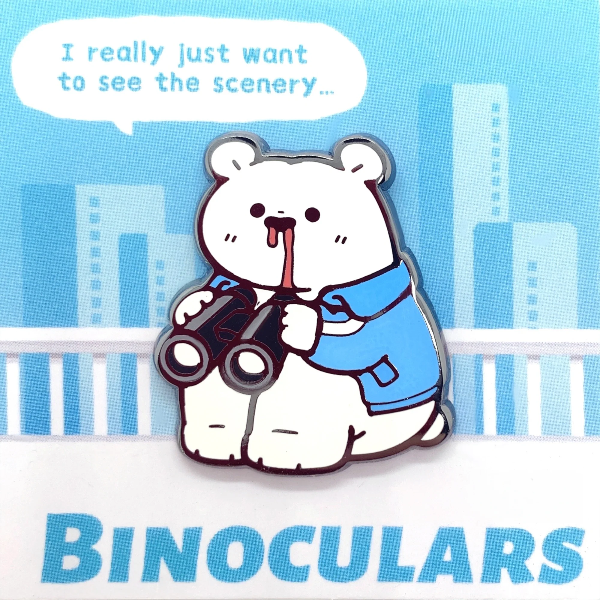 Stop! Mini Planet Enamel Pins Polar Bear Series - Image 3