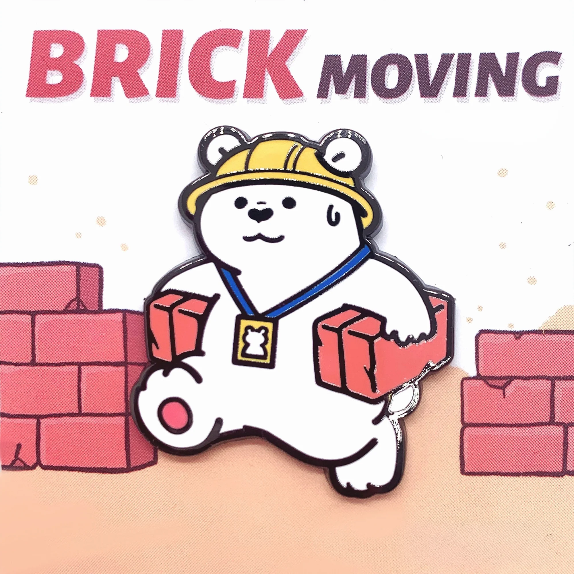 Stop! Mini Planet Enamel Pins Polar Bear Series - Image 4