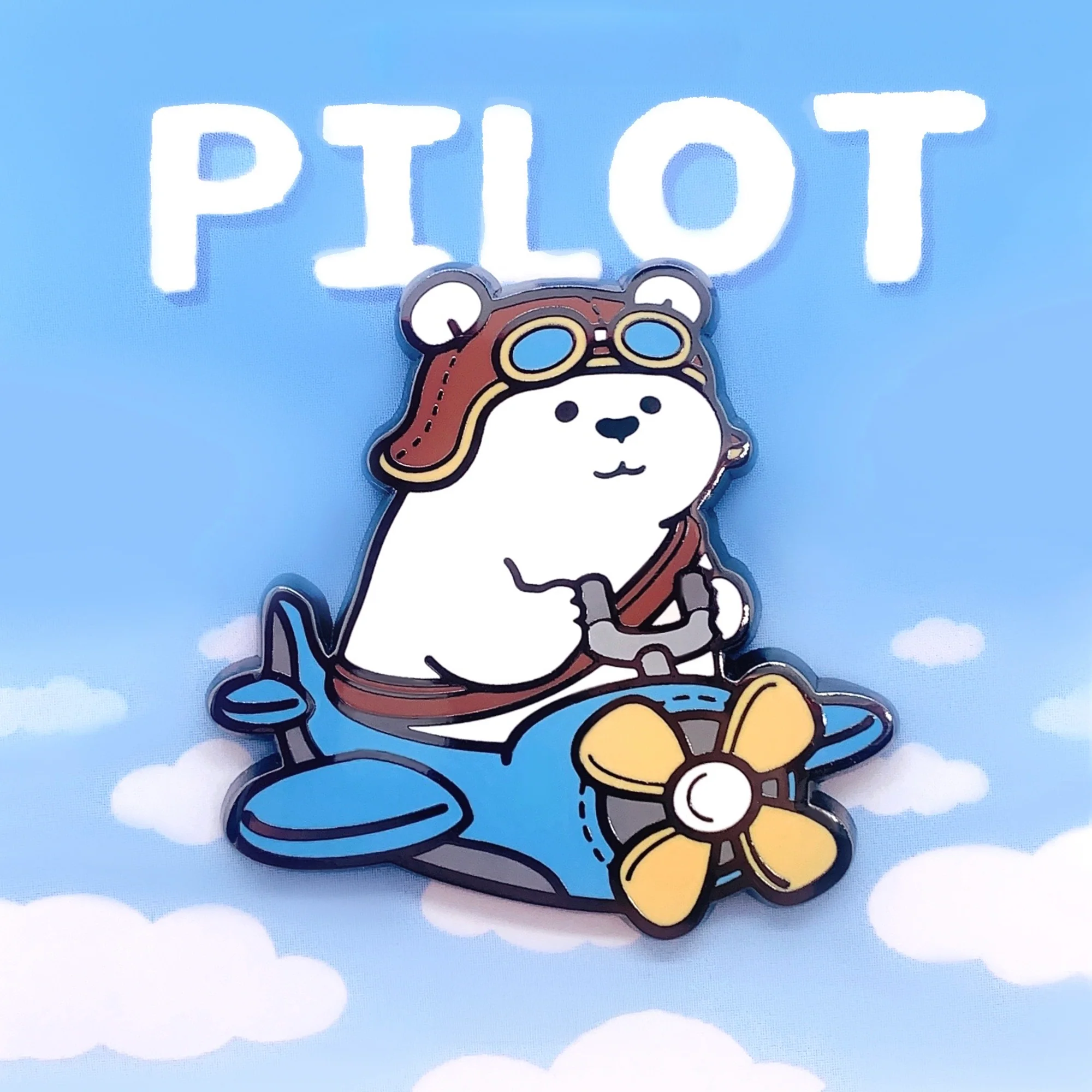 Stop! Mini Planet Enamel Pins Polar Bear Series - Image 7