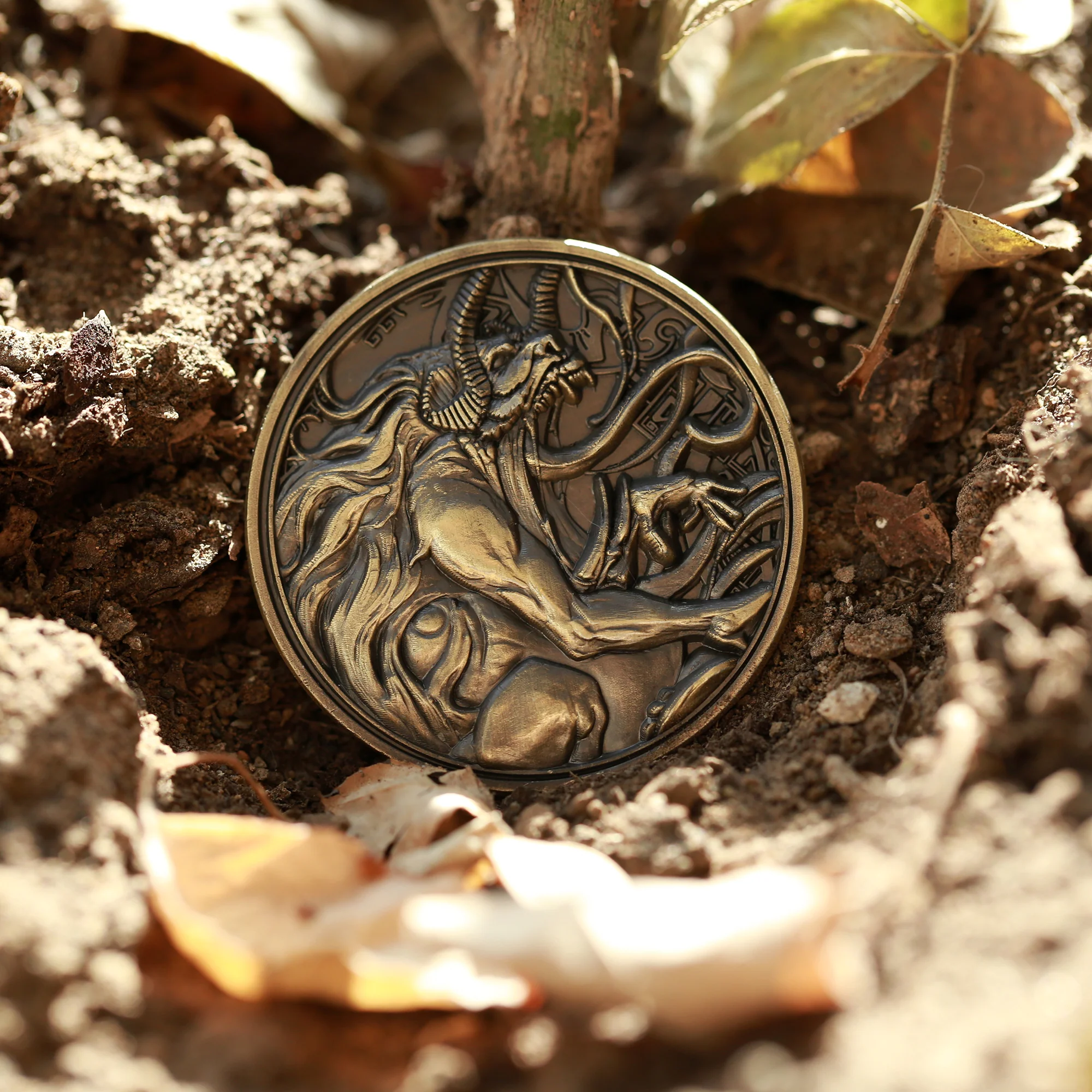 The Four Fiends in Chinese Mythology Collectible Metal Coins - Image 4