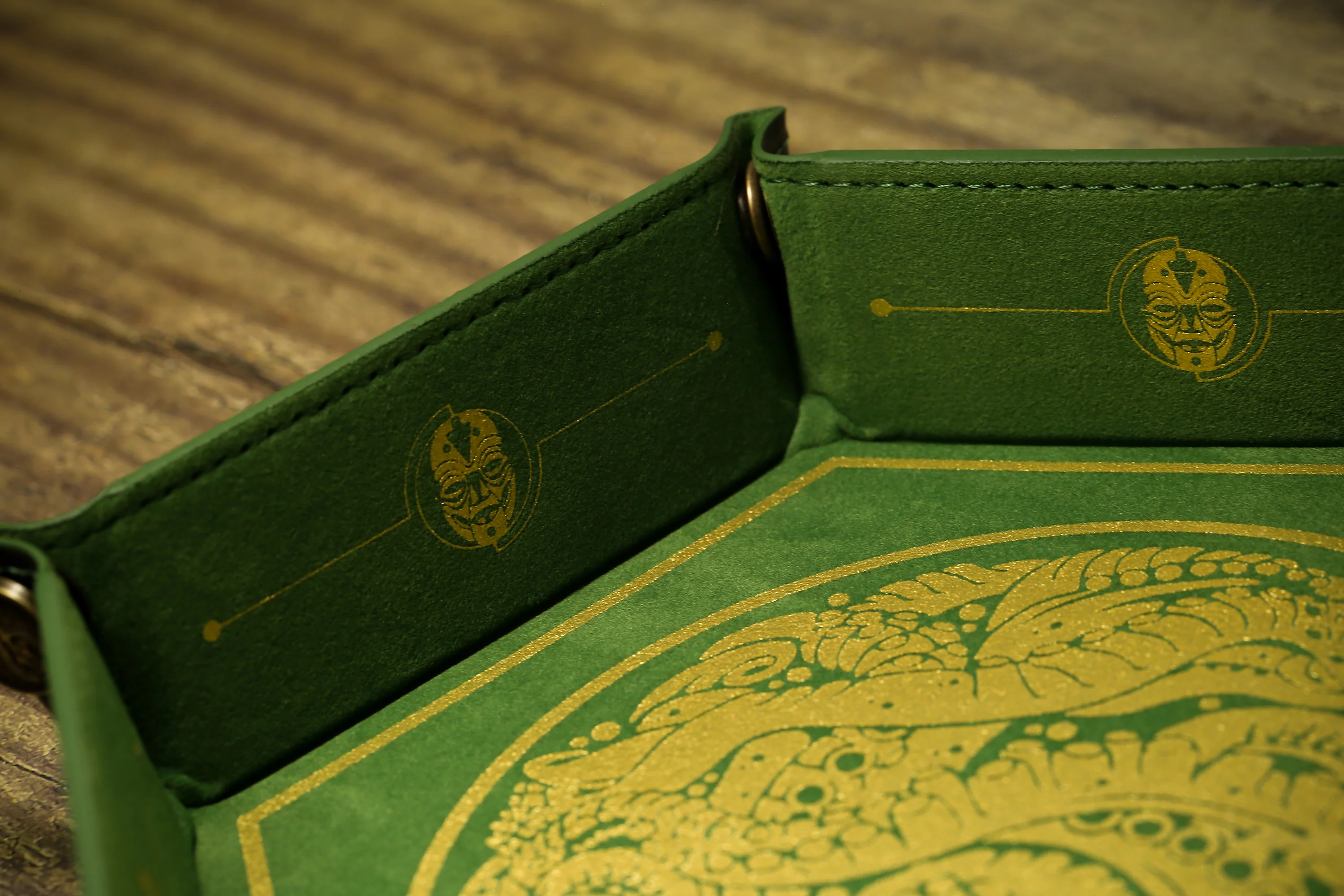 The Keeper of Arcane Lore Leather Dice Tray - Image 6