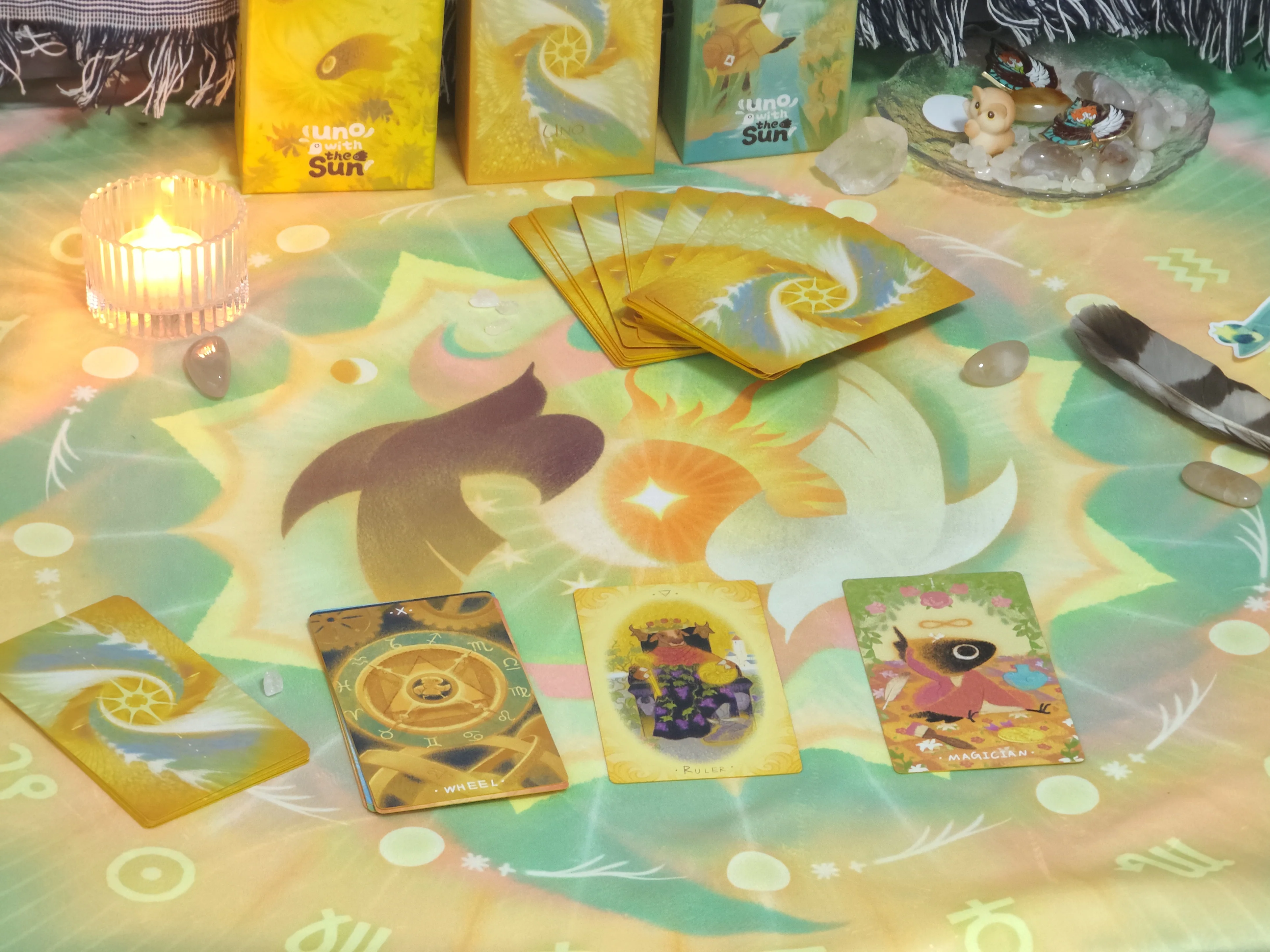 Uno with the Sun Tarot Cloth "Daytime Glory" - Image 5