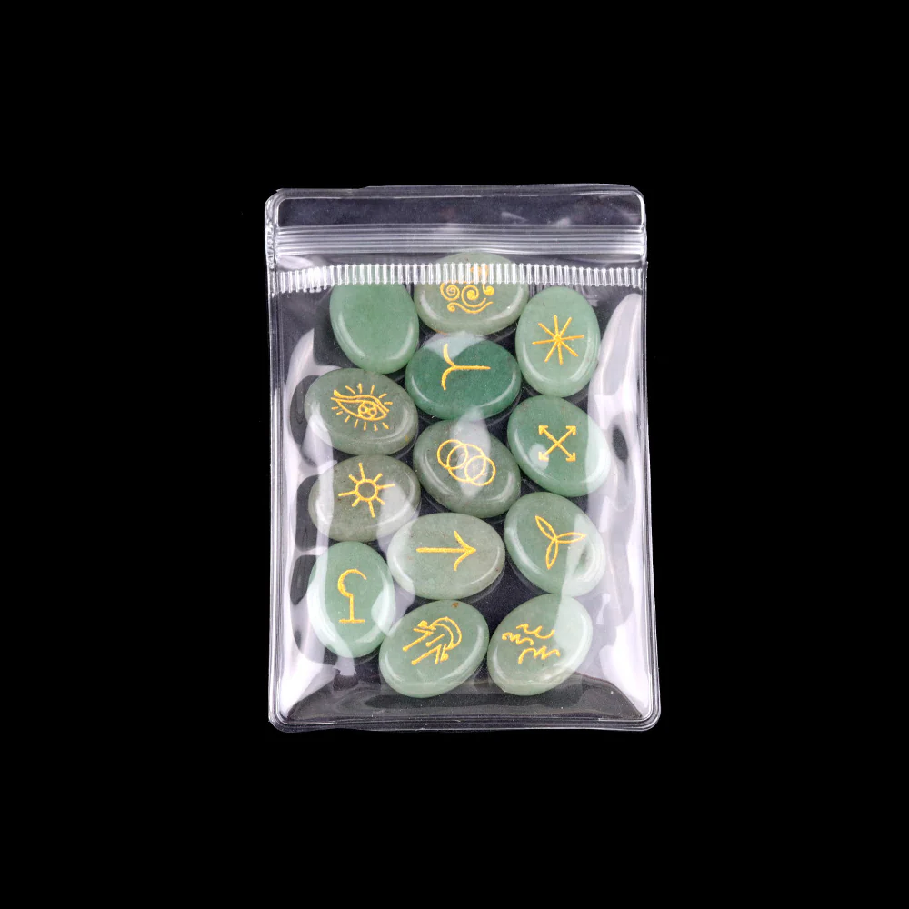 Witch's Cast Hybrid Crystal Rune Stones (13-Piece, Oval) - Image 3