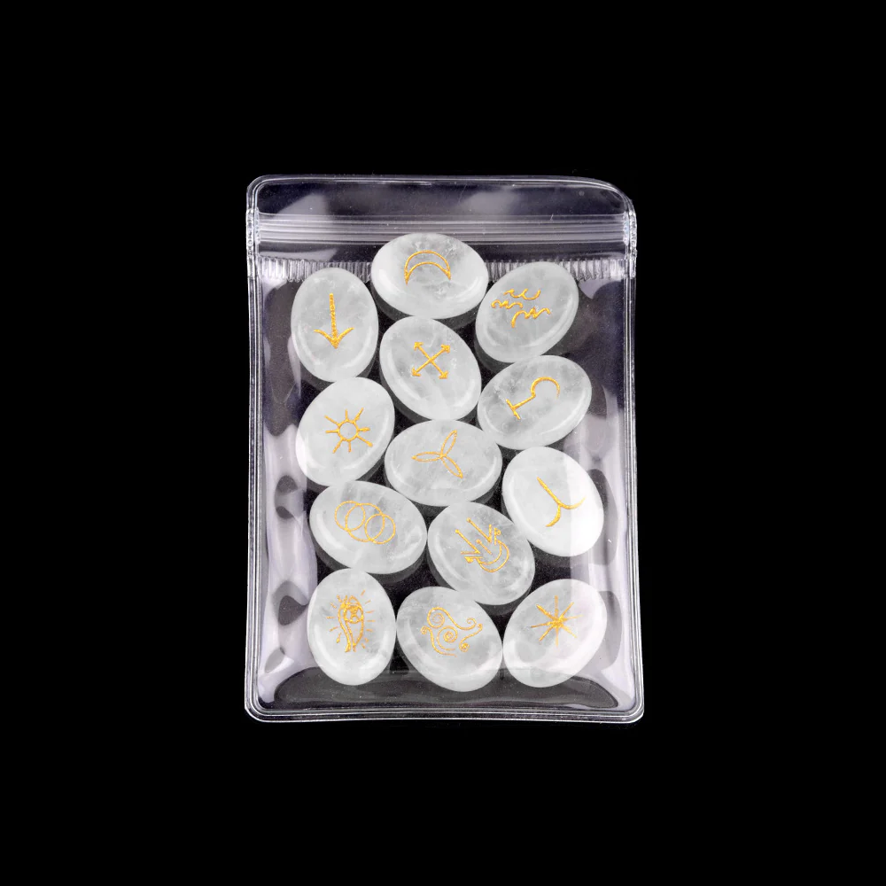 Witch's Cast Hybrid Crystal Rune Stones (13-Piece, Oval) - Image 7
