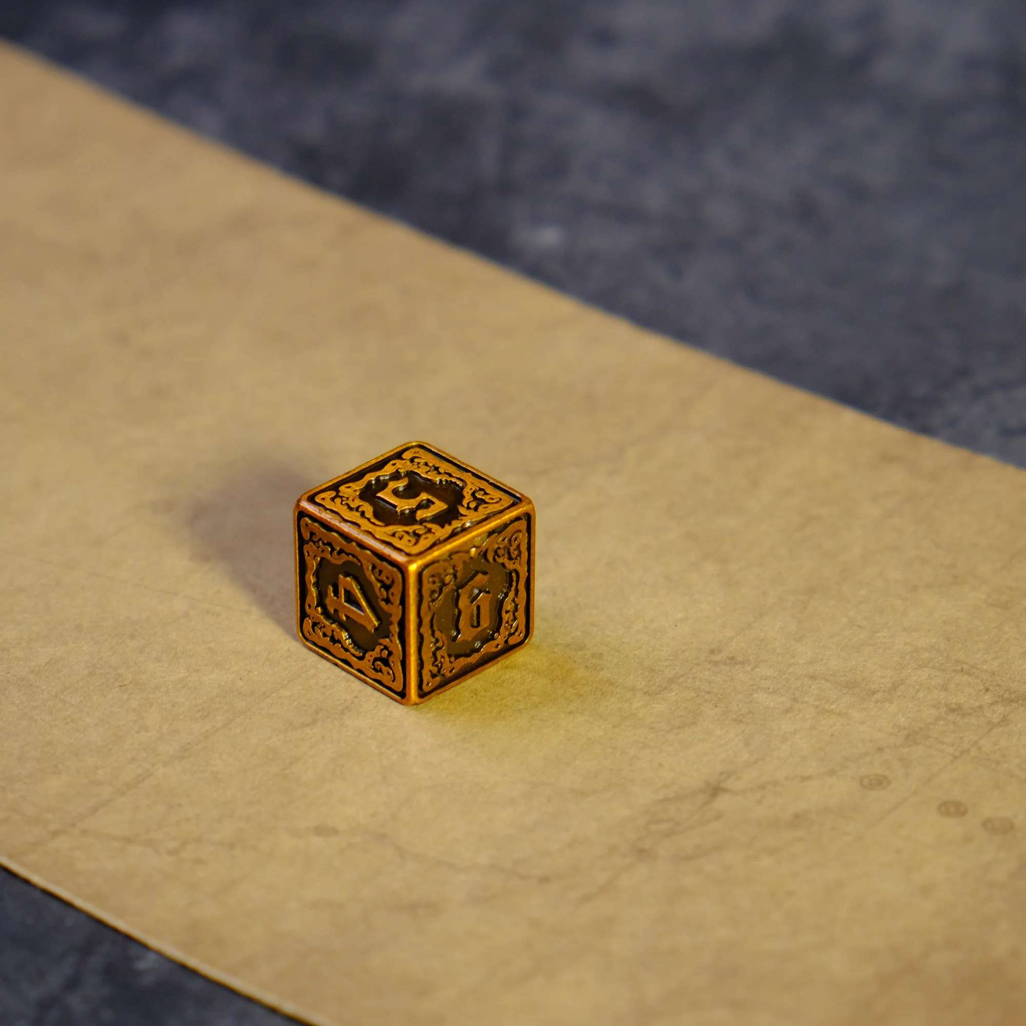 Yellow Harbinger Hastur D6 Metal Dice - Image 9
